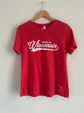 Bella Canvas Heather Red Crewneck Graphic Tee